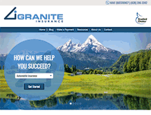 Tablet Screenshot of graniteinsurance.com